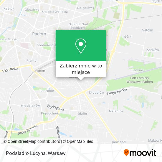 Mapa Podsiadło Lucyna