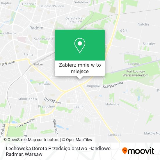 Mapa Lechowska Dorota Przedsiębiorstwo Handlowe Radmar