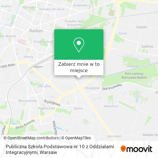 Mapa Publiczna Szkoła Podstawowa nr 10 z Oddziałami Integracyjnymi