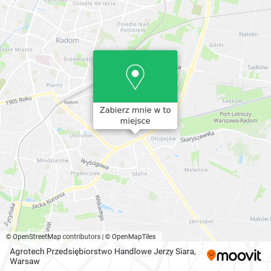 Mapa Agrotech Przedsiębiorstwo Handlowe Jerzy Siara