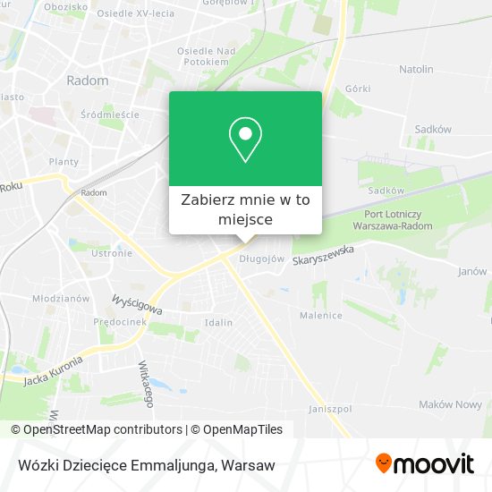 Mapa Wózki Dziecięce Emmaljunga