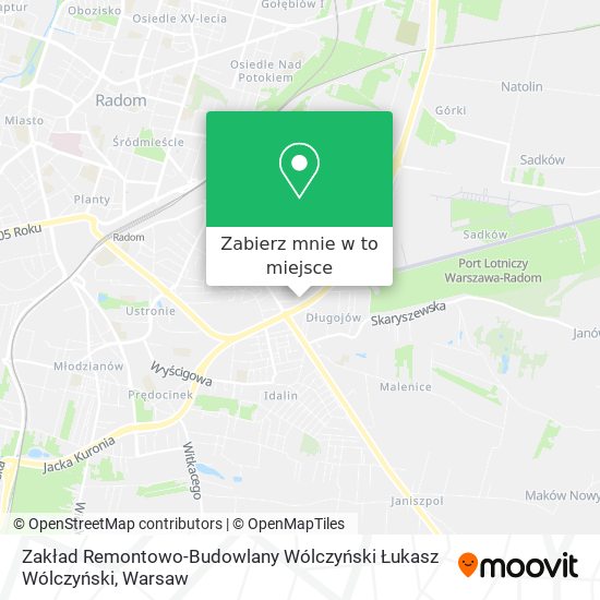 Mapa Zakład Remontowo-Budowlany Wólczyński Łukasz Wólczyński