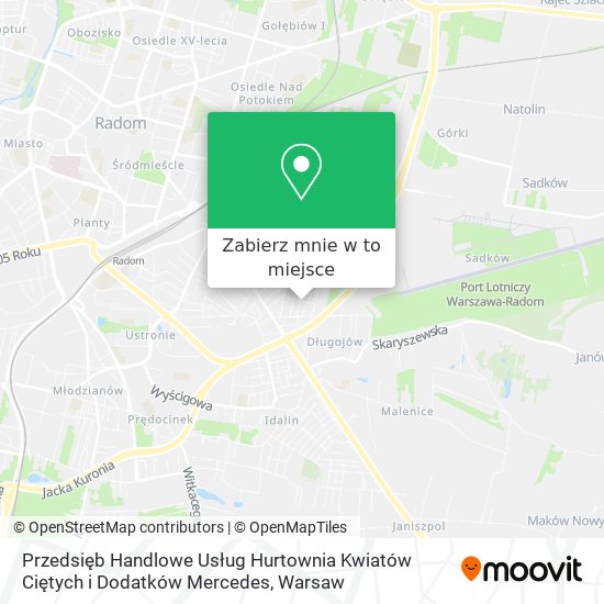 Mapa Przedsięb Handlowe Usług Hurtownia Kwiatów Ciętych i Dodatków Mercedes