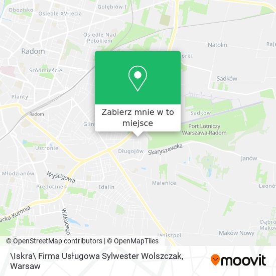 Mapa \Iskra\ Firma Usługowa Sylwester Wolszczak