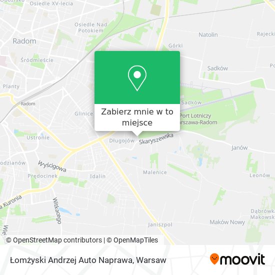 Mapa Łomżyski Andrzej Auto Naprawa