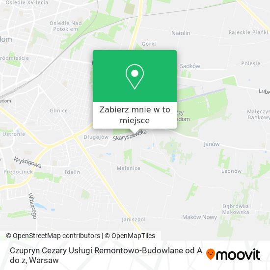 Mapa Czupryn Cezary Usługi Remontowo-Budowlane od A do z