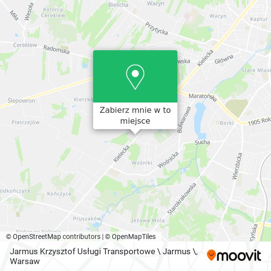 Mapa Jarmus Krzysztof Usługi Transportowe \ Jarmus \