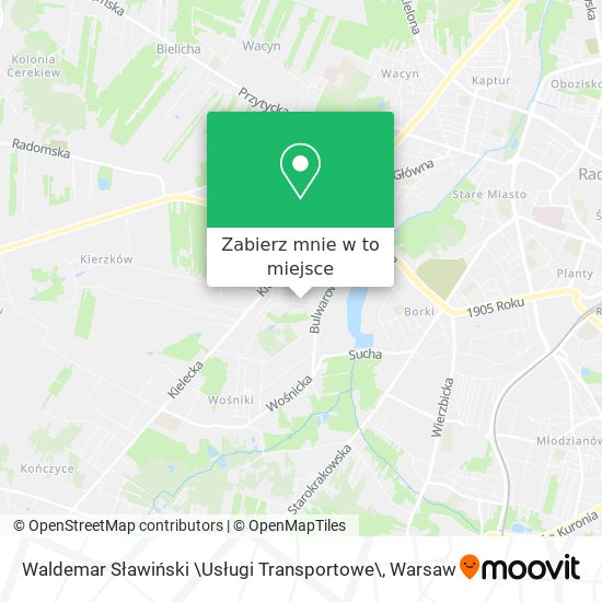 Mapa Waldemar Sławiński \Usługi Transportowe\