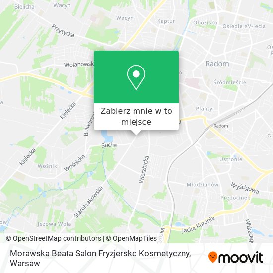 Mapa Morawska Beata Salon Fryzjersko Kosmetyczny