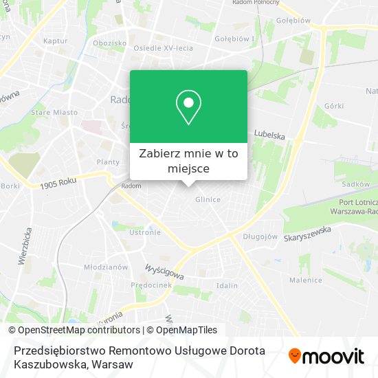 Mapa Przedsiębiorstwo Remontowo Usługowe Dorota Kaszubowska