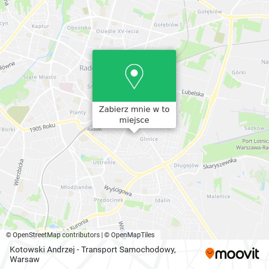 Mapa Kotowski Andrzej - Transport Samochodowy