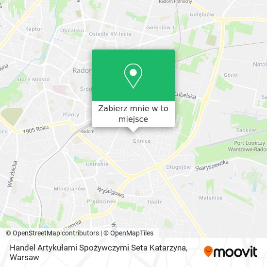 Mapa Handel Artykułami Spożywczymi Seta Katarzyna