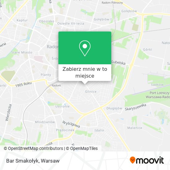 Mapa Bar Smakołyk