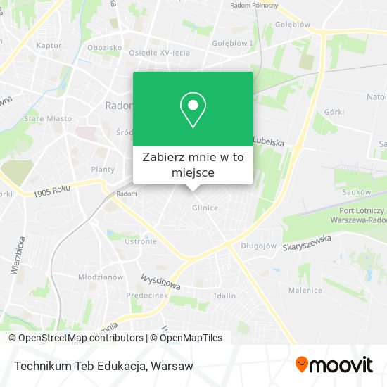 Mapa Technikum Teb Edukacja