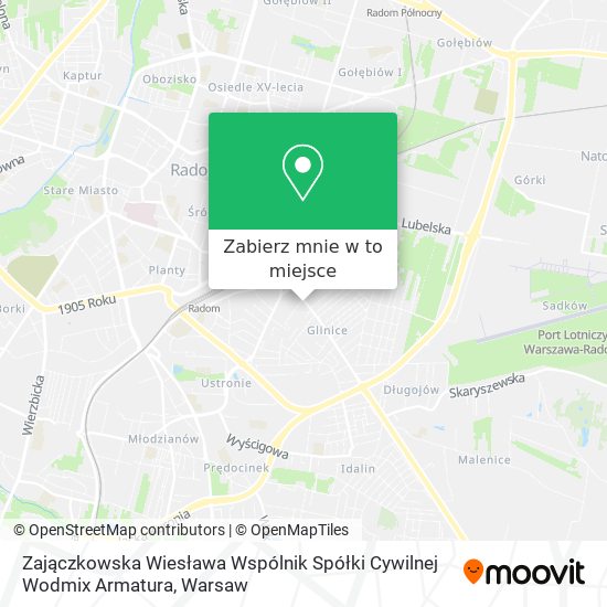 Mapa Zajączkowska Wiesława Wspólnik Spółki Cywilnej Wodmix Armatura