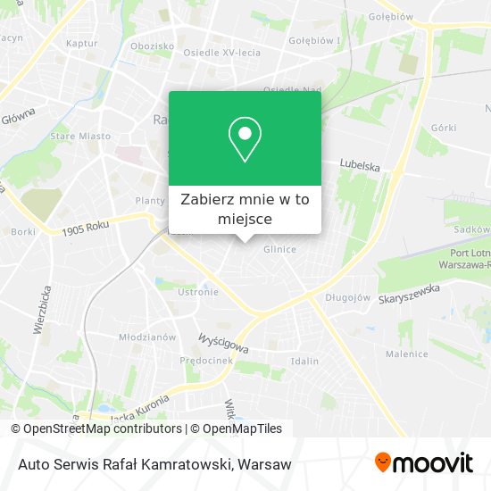 Mapa Auto Serwis Rafał Kamratowski