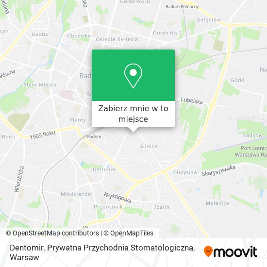 Mapa Dentomir. Prywatna Przychodnia Stomatologiczna