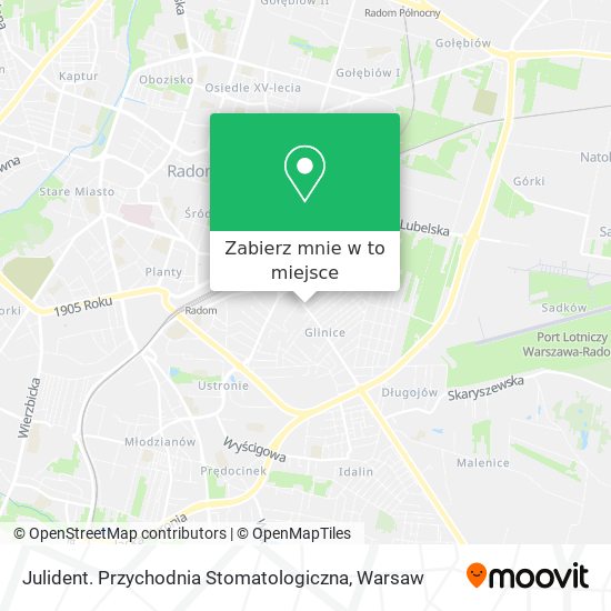 Mapa Julident. Przychodnia Stomatologiczna