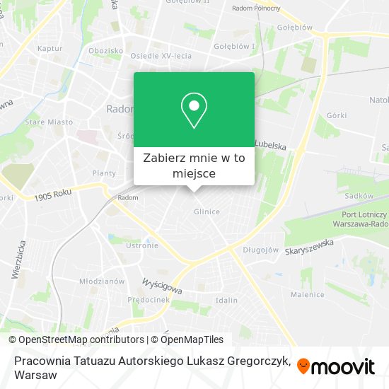 Mapa Pracownia Tatuazu Autorskiego Lukasz Gregorczyk