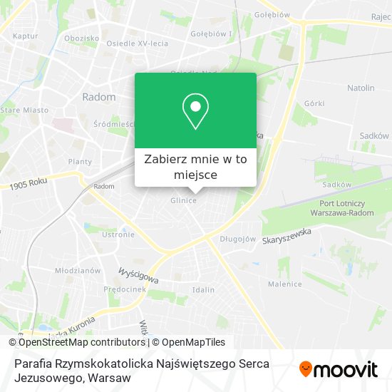 Mapa Parafia Rzymskokatolicka Najświętszego Serca Jezusowego