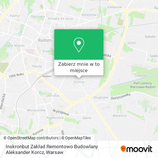 Mapa Inskronbut Zakład Remontowo Budowlany Aleksander Korcz