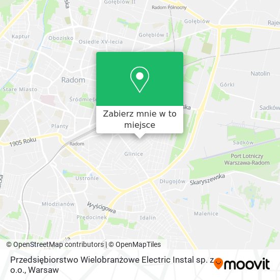 Mapa Przedsiębiorstwo Wielobranżowe Electric Instal sp. z o.o.