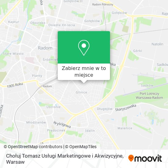 Mapa Chołuj Tomasz Usługi Marketingowe i Akwizycyjne