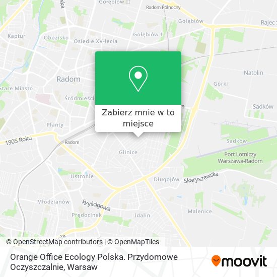 Mapa Orange Office Ecology Polska. Przydomowe Oczyszczalnie