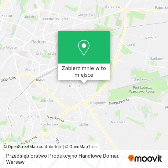 Mapa Przedsiębiorstwo Produkcyjno Handlowe Domar