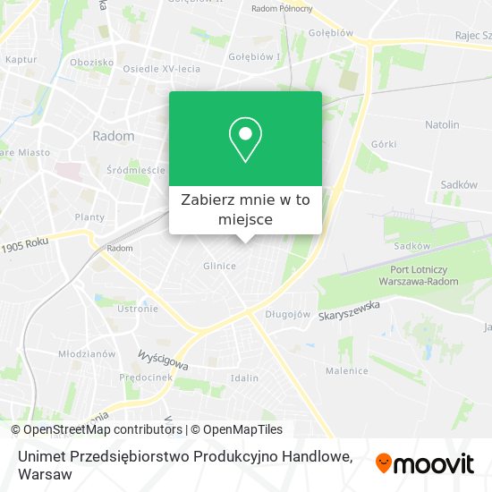 Mapa Unimet Przedsiębiorstwo Produkcyjno Handlowe