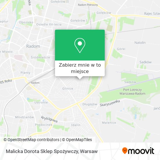 Mapa Malicka Dorota Sklep Spożywczy