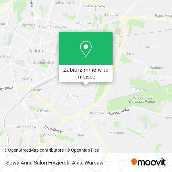 Mapa Sowa Anna Salon Fryzjerski Ania