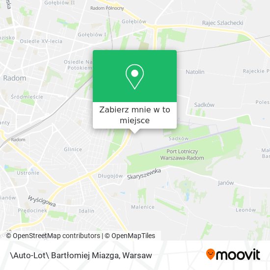 Mapa \Auto-Lot\ Bartłomiej Miazga