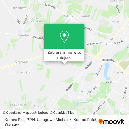 Mapa Kamex Plus P.P.H. Usługowe Michalski Konrad Rafał