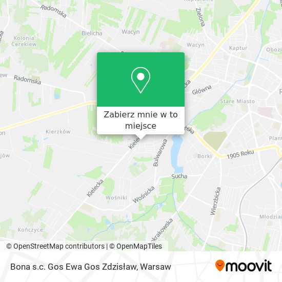 Mapa Bona s.c. Gos Ewa Gos Zdzisław