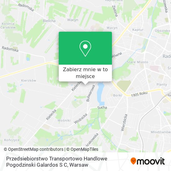 Mapa Przedsiebiorstwo Transportowo Handlowe Pogodzinski Galardos S C