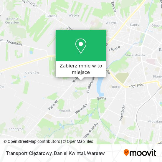 Mapa Transport Ciężarowy. Daniel Kwintal