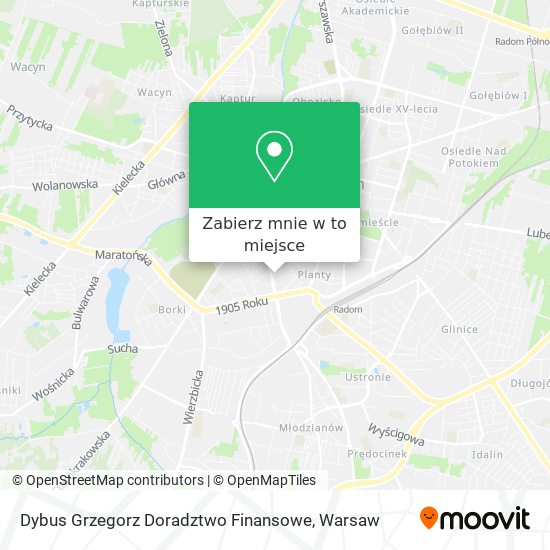 Mapa Dybus Grzegorz Doradztwo Finansowe