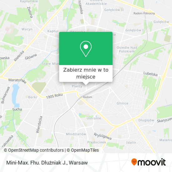 Mapa Mini-Max. Fhu. Dłużniak J.