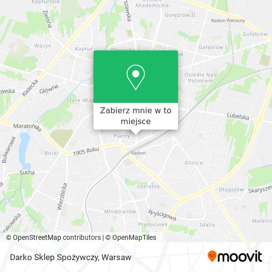 Mapa Darko Sklep Spożywczy