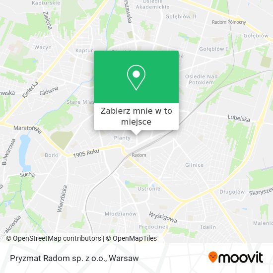 Mapa Pryzmat Radom sp. z o.o.