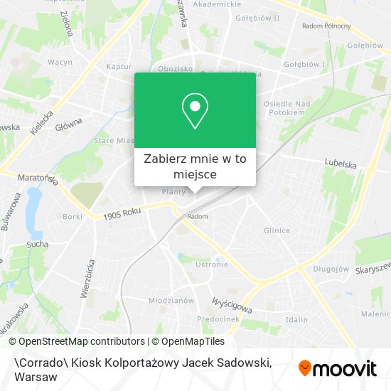 Mapa \Corrado\ Kiosk Kolportażowy Jacek Sadowski