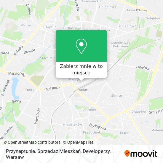 Mapa Przyneptunie. Sprzedaż Mieszkań, Developerzy