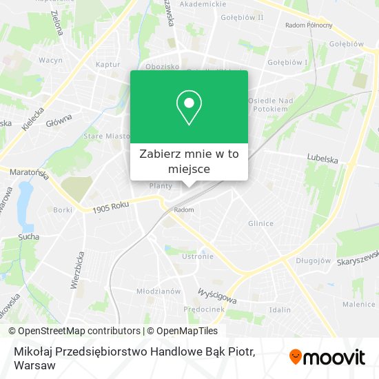 Mapa Mikołaj Przedsiębiorstwo Handlowe Bąk Piotr