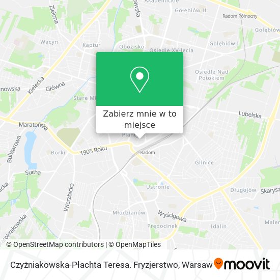 Mapa Czyżniakowska-Płachta Teresa. Fryzjerstwo