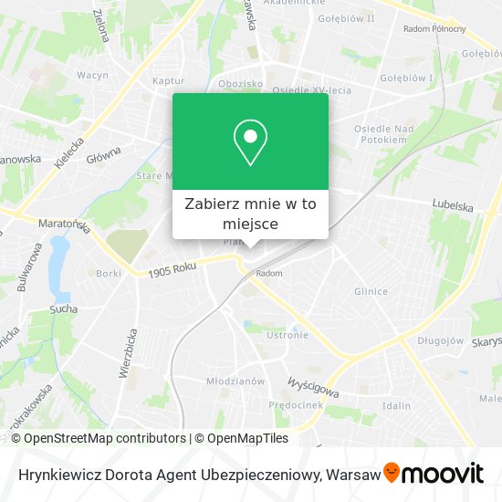 Mapa Hrynkiewicz Dorota Agent Ubezpieczeniowy