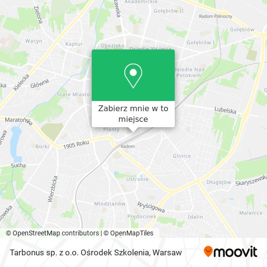 Mapa Tarbonus sp. z o.o. Ośrodek Szkolenia