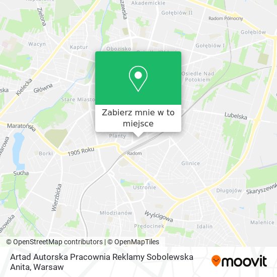 Mapa Artad Autorska Pracownia Reklamy Sobolewska Anita