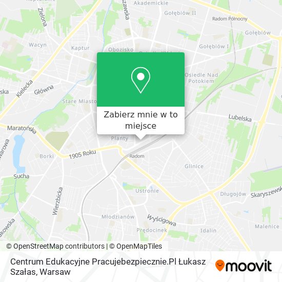 Mapa Centrum Edukacyjne Pracujebezpiecznie.Pl Łukasz Szałas