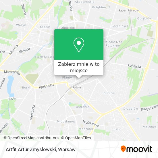 Mapa Artfit Artur Zmyslowski